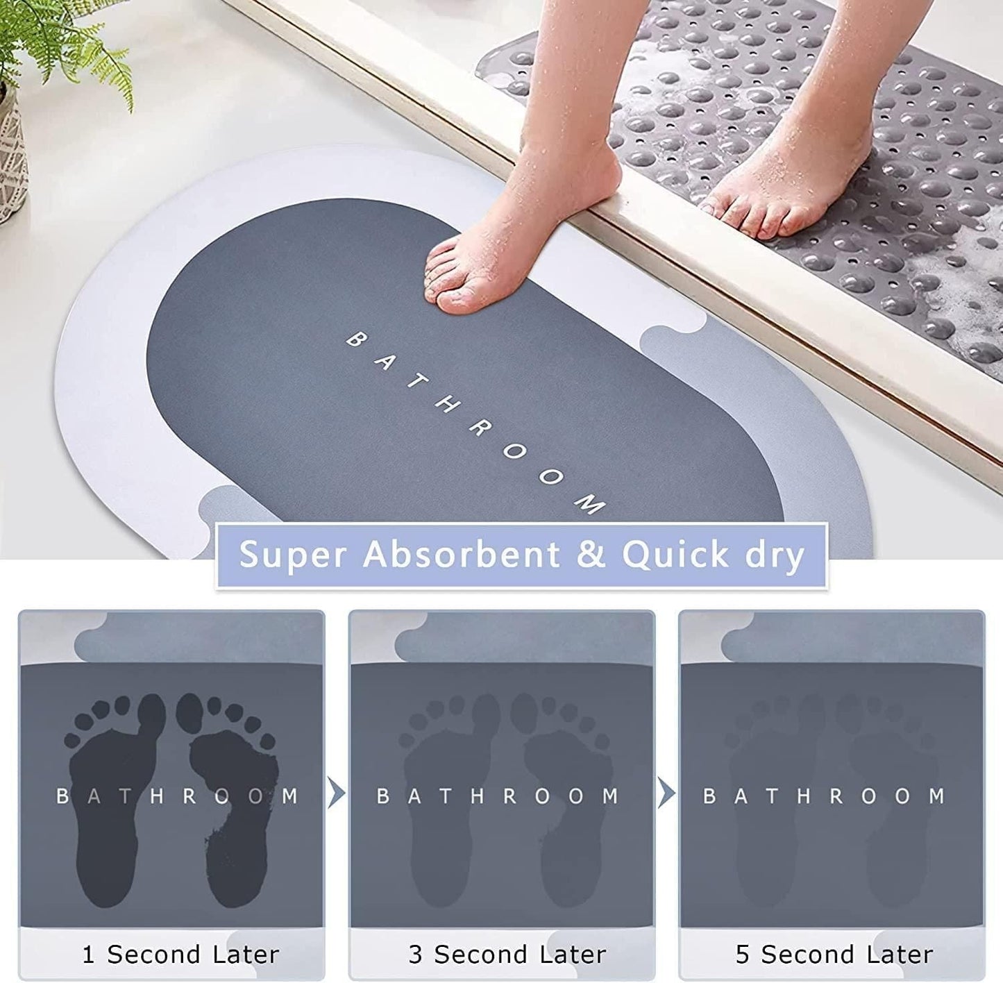 Super Absorbent Bath Floor Mat |š„Buy 1 Get 1 Freeš„
